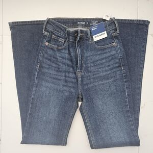 WOMEN'S OLD NAVY HIGHER HIGH-RISE FLARE JEANS SIZE 0